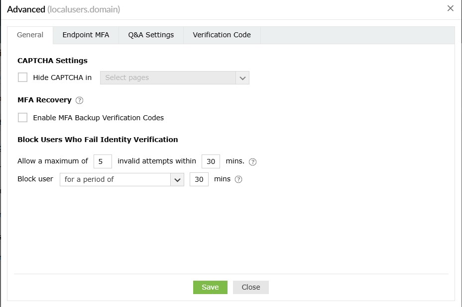 About backup codes