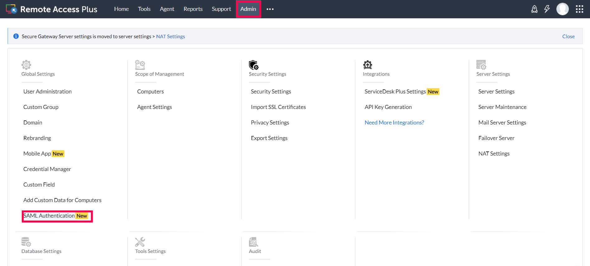 Configuring SAML SSO for ManageEngine Remote Access Plus