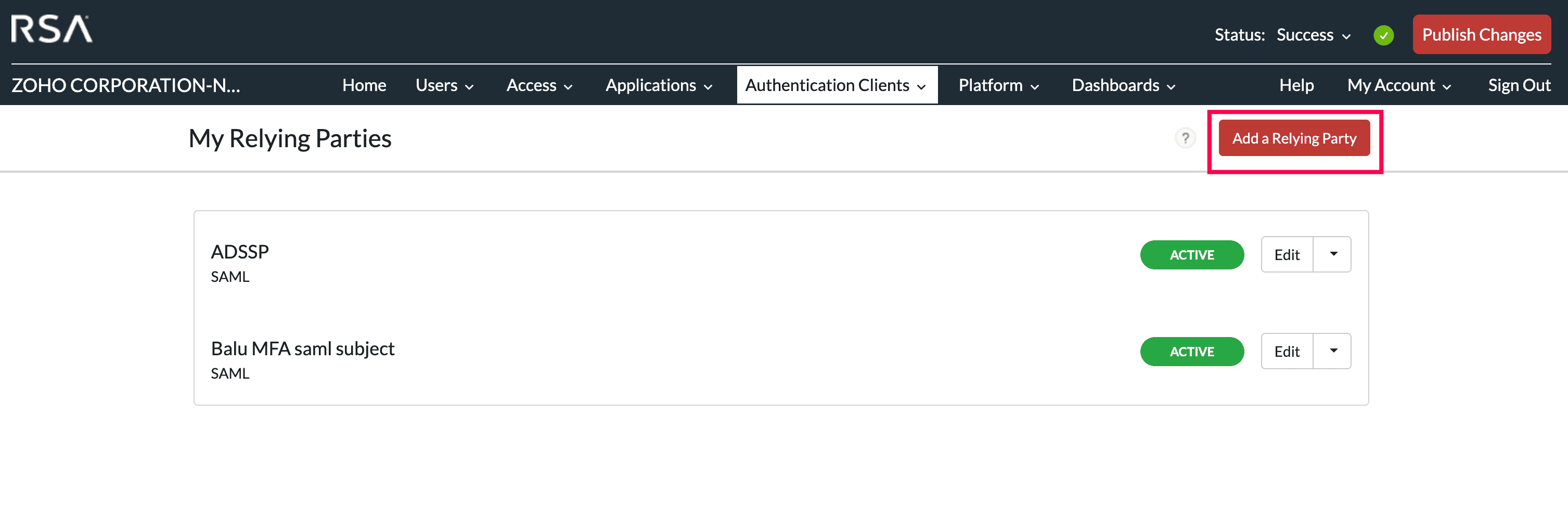Setting up a custom authenticator in RSA Cloud
